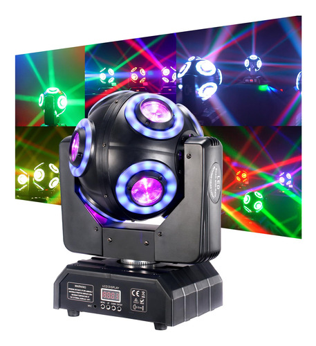 Luz De Escenario Led Móvil 8x15w Dmx Rgbw 360