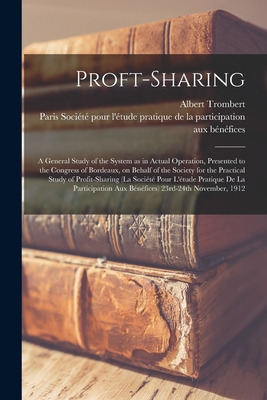 Libro Proft-sharing; A General Study Of The System As In ...