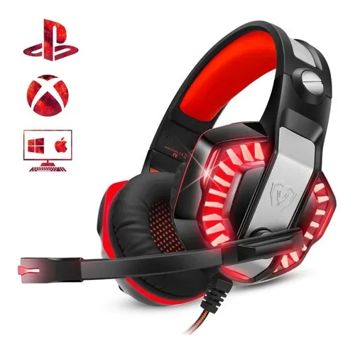 Aud fonos gamer Beexcellent GM 20 con luz LED