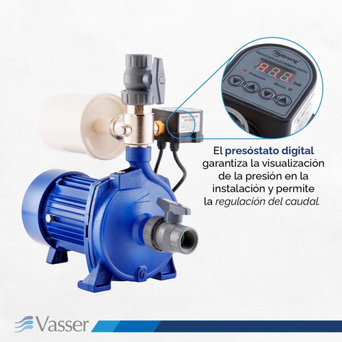 Bomba Presurizadora Vasser Qcpres26 1 Hp Hasta 6 Baños Monofásica 50hz