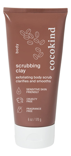 Cocokind Exfoliante De Arcilla, Exfoliante Corporal Y Gel De