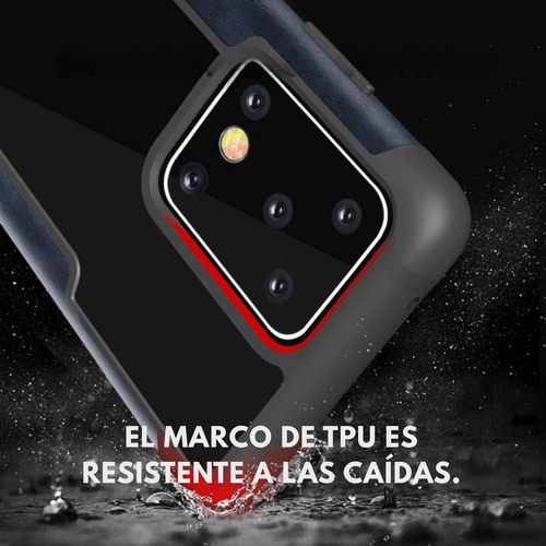 Funda Para Galaxy A50 Con Mica Varios Modelos Antigolpes Verde Piel Color