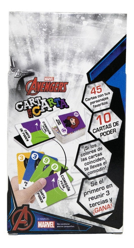 Juego De Mesa, Carta Descarta Hulk, Marvel, Baraja