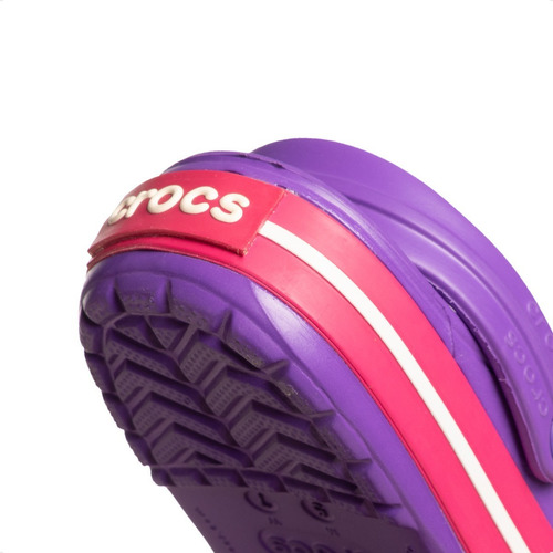 Imagen 8 de 9 de Sandalias Crocs Crocband Dama Originales Violeta Fucsia Rosa