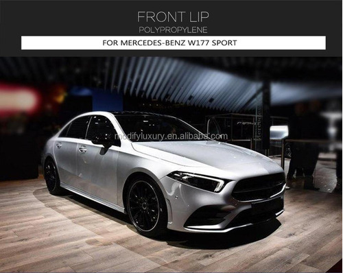  Lip Frontal Fibra De Carbon Mercedes Clase A W177 Sedan 18-