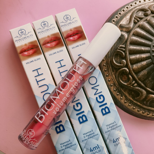 Imagen 5 de 5 de Labial Volumen Rosa Incoloro Voluminizador Maquillaje