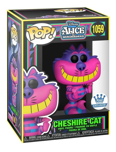 Funko Pop Disney Black Light Alice Wonderland Cheshire Cat