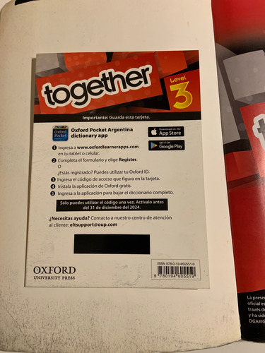 Libro Ingles Together Level 3- Oxford (Usado)