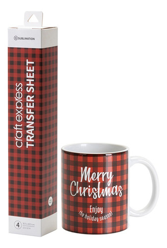 Transfer Sublimable Craft Express Grande Cuadros Navideños 2