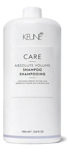 Shampoo Absolute Volume Keune 1000ml Para Cabelos Finos