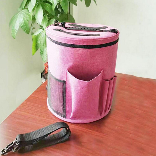 Bolsas De Crochê Bolsa De Armazenamento De Lã Grande Cinza