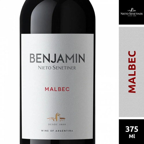 Vino Benjamin Malbec 375ml Botella Tinto Bebidas 01almacen 