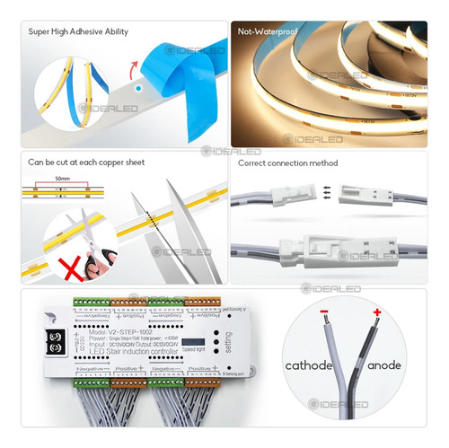 Tira De Luces Led For Escaleras Con Sensor De Movimiento,