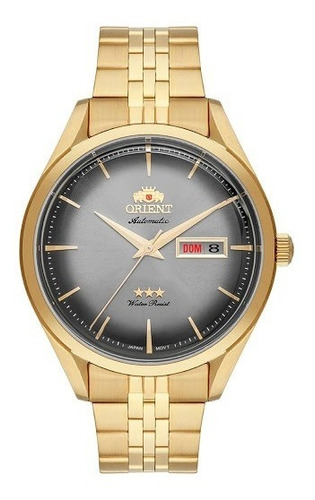 Relógio Orient Masculino Automático F49gg006 Dourado Preto