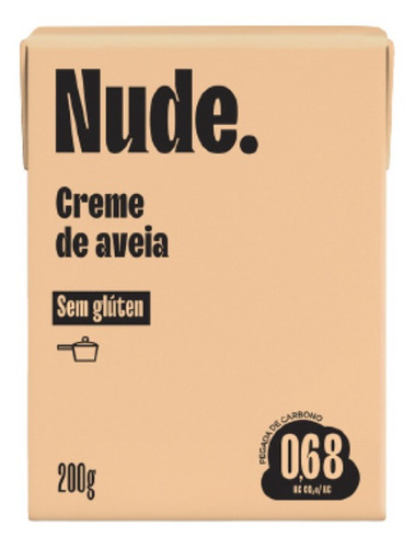 Kit 2x: Creme De Leite Vegetal De Aveia Nude 200g