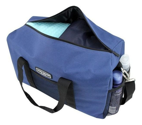 Bolsa De Mão Para Viagem Trabalho Academia Masculina Cor Azul