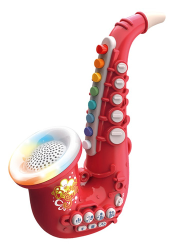 Instrumentos De Brinquedo Para Brinquedos Saxofone Vermelho