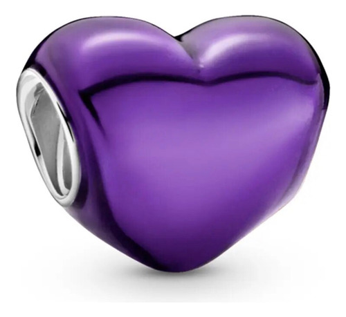 Charm O Dije Corazón Morado