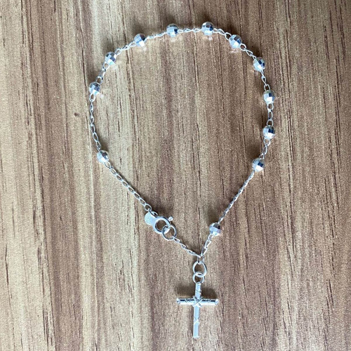 Imagen 6 de 10 de Misterio Pulsera De Plata .925 Con Cruz Para Mujer Agálea