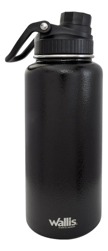 Cilindro Térmico Acero Inoxidable 950ml Negro Wallis