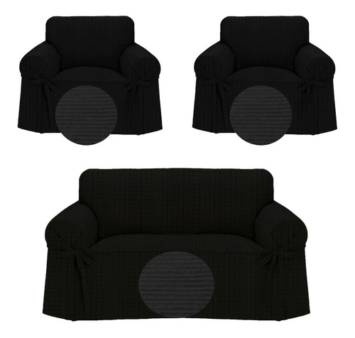 Combo Funda Sillon Pesada 1 Cuerpo Y 2 Cuerpos 3 Unidades