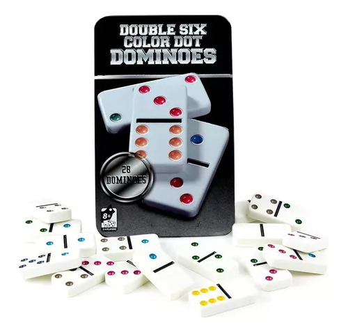 Juego De Mesa Domino Fichas Varios Colores