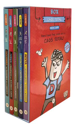 Box Caos Total: 5 volumes (1 ao 5), de Ralph Lazar. Editorial VR Editora, tapa mole en português, 2023