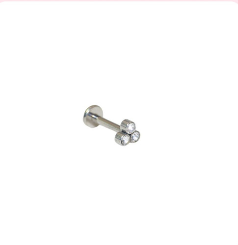 Piercing Lbjmb18 Helix Con 3 Piedras Acero Quirurgi 316l 1un
