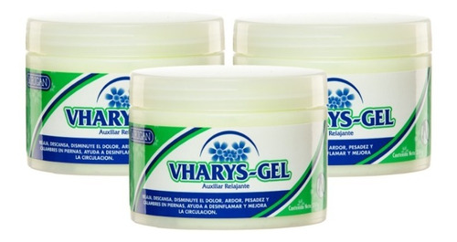 Pack De 3 Vharys-gel Relajante Florigan 1,050g Para El Dolor