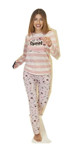 Pijama Dama Invierno Viscosa/poliester So Pink 11609 Influen