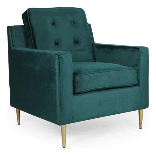 Christopher Knight Home Warren Modern Glam Tufted Velvet Clu