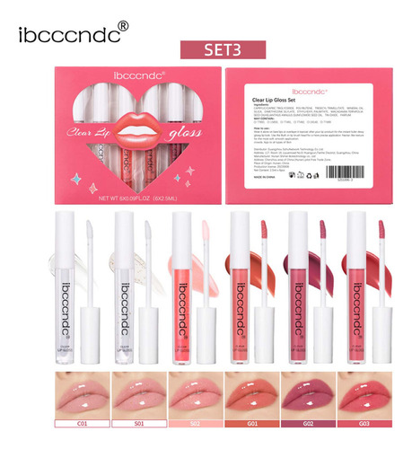 Juego De Lápices Labiales Transparentes S Lipstick Set De Br