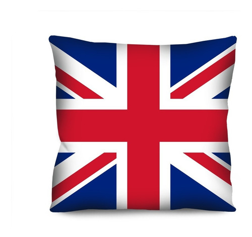 Capa De Almofada Decorativa Inglaterra Bandeira 42cm R1