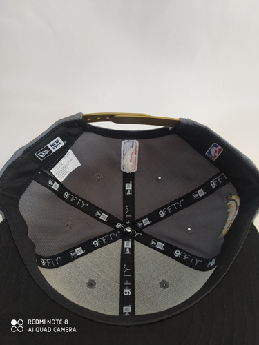 Imagen 5 de 5 de Gorra Chicago Bulls Nba Gris/negra 9fifty Snapback Ajustable