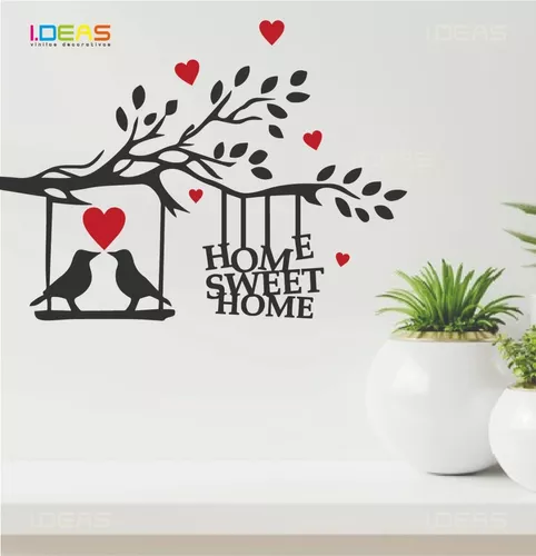  Story of Home LLC Home Sweet Home - Calcomanía de vinilo para  pared, texto con texto inspirador, frase motivacional, arte de pared,  decoración del hogar : Herramientas y Mejoras del Hogar