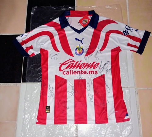 Jersey Chivas Firmado Por Todo El Plantel