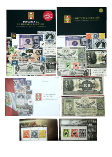 Colección De Billetes Y Estampillas De Perú Primera Edición