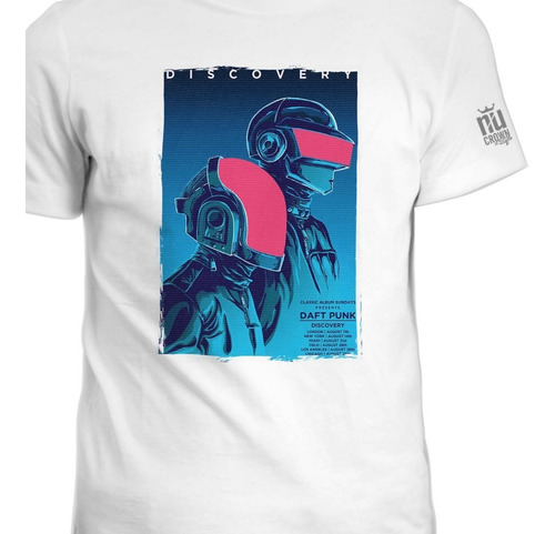 Camisetas Daft Punk Electrónica Trance Tecno Ink