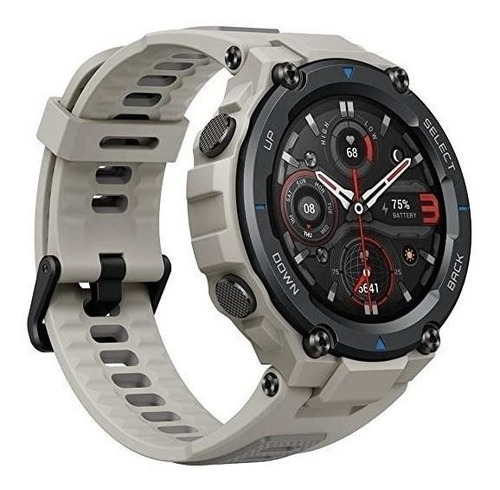Imagen 3 de 5 de Smartwatch Amazfit Sport T-Rex Pro 1.3" caja 47.7mm de policarbonato desert grey, malla desert grey de silicona A2013
