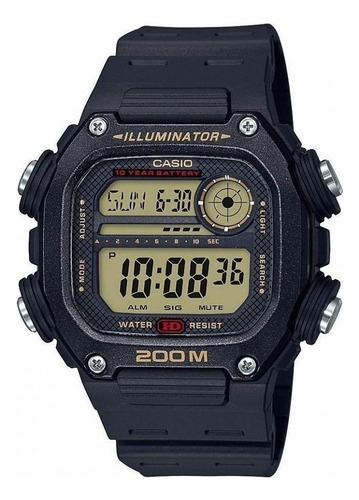 Reloj Pulsera Digital Casio Dw-291 Con Correa De Resina Colo