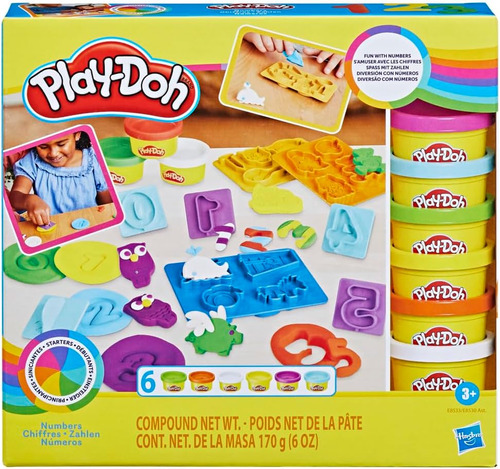 Play Doh Numeros 6 Botes 170g Hasbro