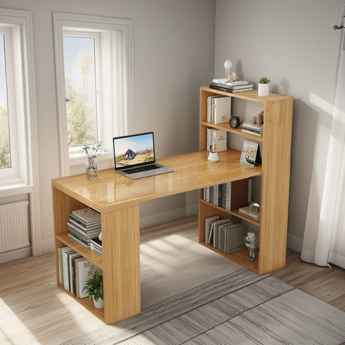 Escritorio De Madera Moderno Y Sencillo Para Computadora
