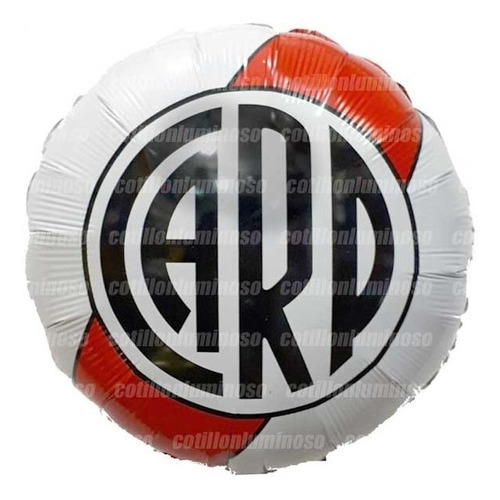 Globo Metalizado River Plate Futbol Millonarios 45 Cm