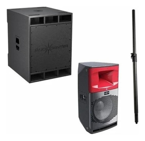 Bafle Activo Bluetooth 2000 Watts Audiocenter Sa312 Paquete