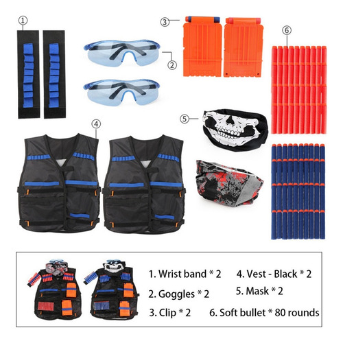 M 2 Juegos Nerf Gun Chaleco Al Aire Libre Táctico Y Juguetes