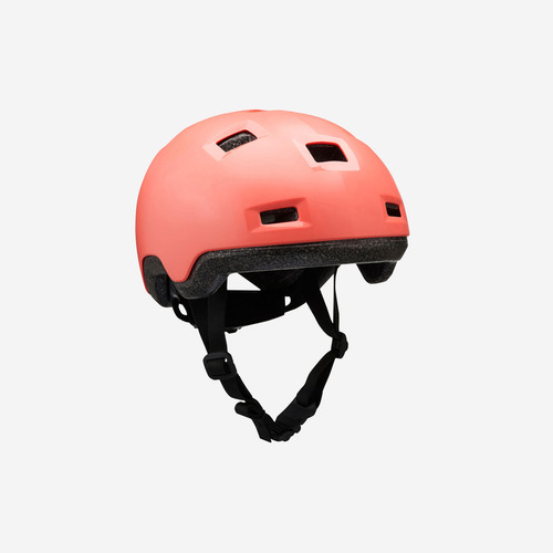 Casco Roller Skateboard Patinete B100 Niños Coral Oxelo Color Naranja Talla 47-52cm