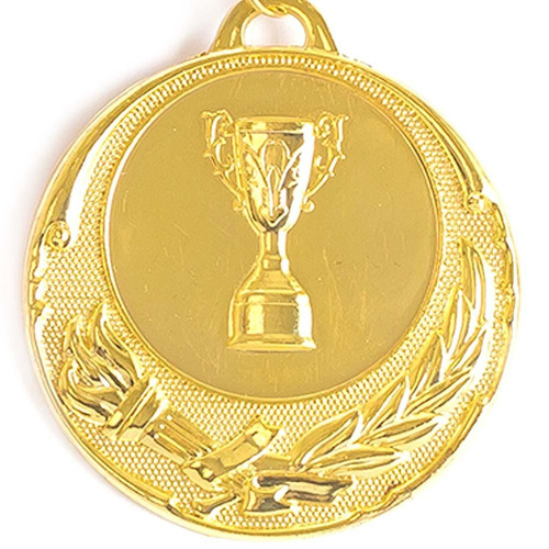 Medalha Ax Esportes 55mm Honra Ao Mérito Dourada-fa468-pç