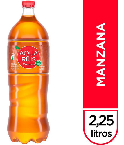 Agua Saborizada Aquarius Manzana 2,25 Lt