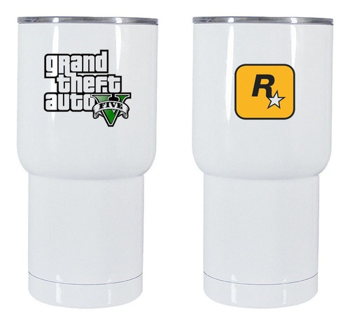 Grand Theft Auto V Termo Personalizado Doble Pared 20oz