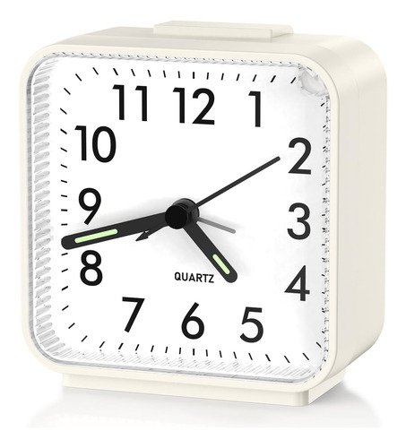 Reloj Despertador Analógico Con Alarma Y Luz Nocturna